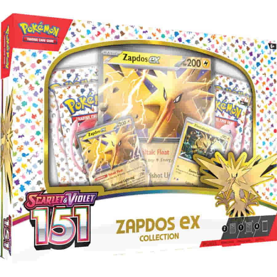 Pokémon TCG Scarlet & Violet 151 Zapdos ex Collection with 4 Booster Packs