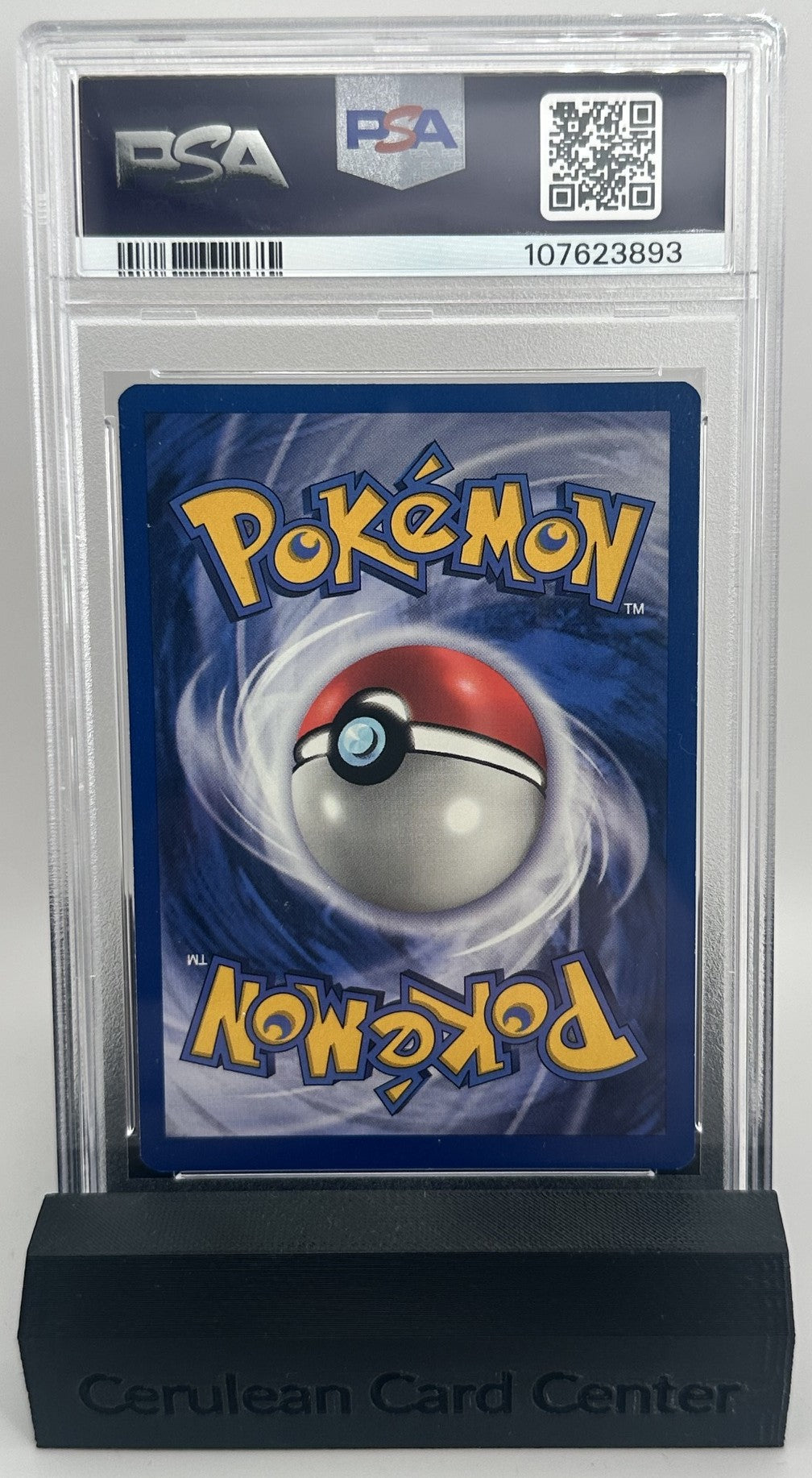 Back of 1999 Jungle 1st Edition Rapidash #44/64 PSA 9 graded card
