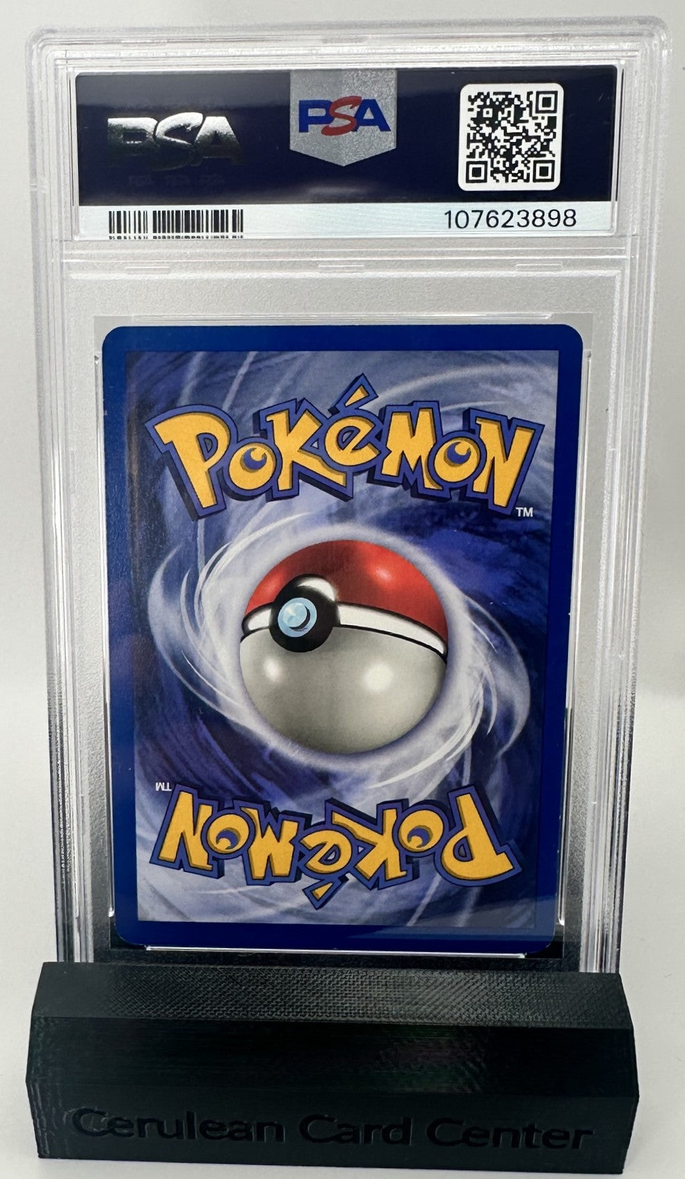 Back of 1999 Jungle 1st Edition Cubone #50/64 PSA 8 graded card