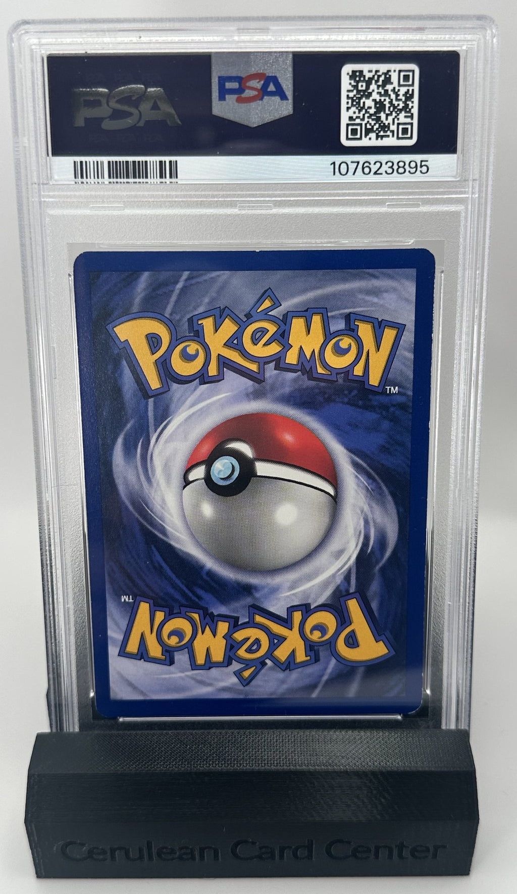 Back of 1999 Jungle Jigglypuff #54/64 PSA 7 graded card
