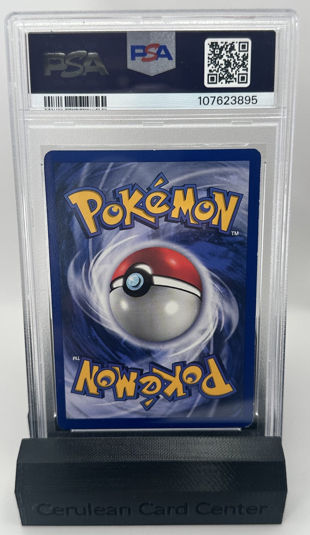 Back of 1999 Jungle Jigglypuff #54/64 PSA 7 graded card