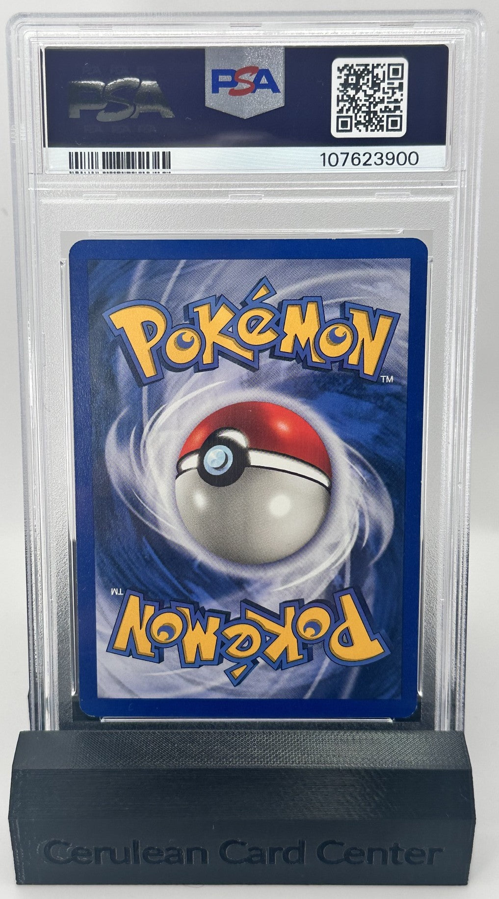 Back of 1999 Base Set Squirtle #63/102 PSA 4 graded card