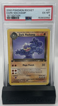 2000 Pokémon Team Rocket 1st Edition Dark Machamp #27/82 PSA 6