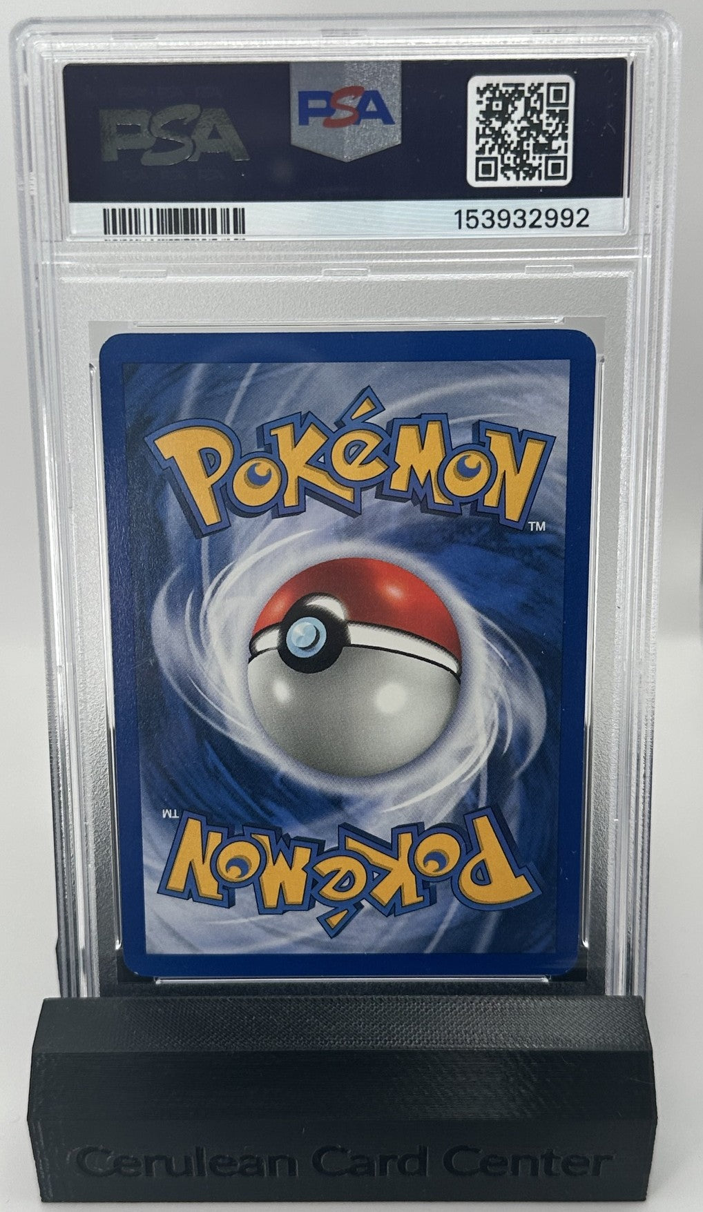 Back of 2000 Team Rocket 1st Edition Dark Machamp #27/82 PSA 6 graded card