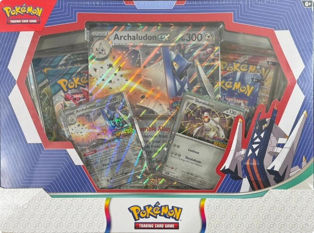 Pokémon TCG Archaludon ex Box with 4 Booster Packs