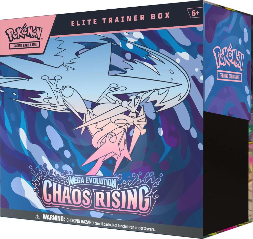 Pokémon TCG Chaos Rising Elite Trainer Box with 9 Booster Packs