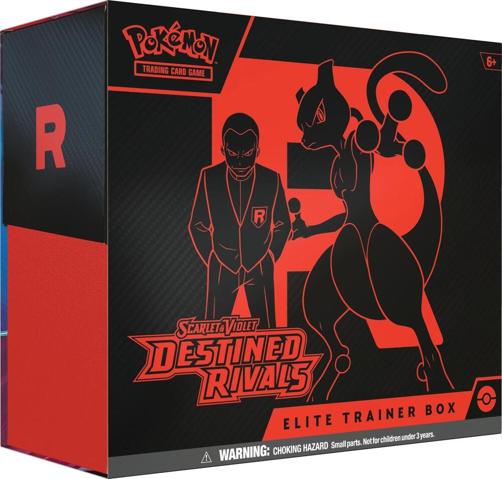 Pokémon TCG Destined Rivals Elite Trainer Box with 9 Booster Packs