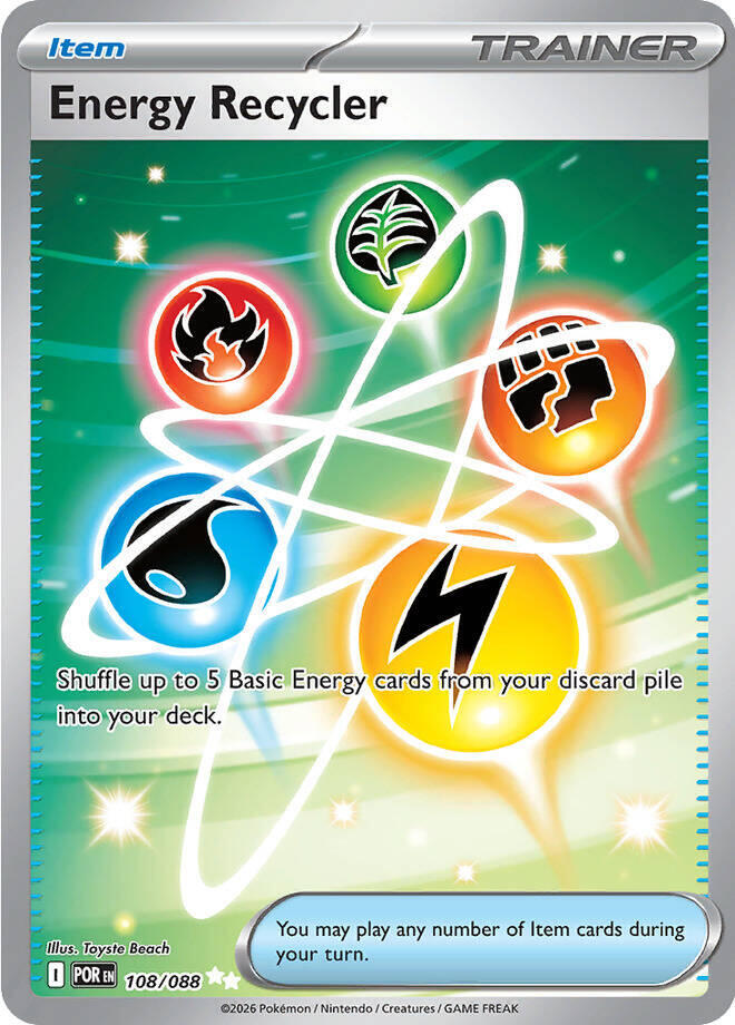 Pokémon Perfect Order Energy Recycler 108/088 Ultra Rare