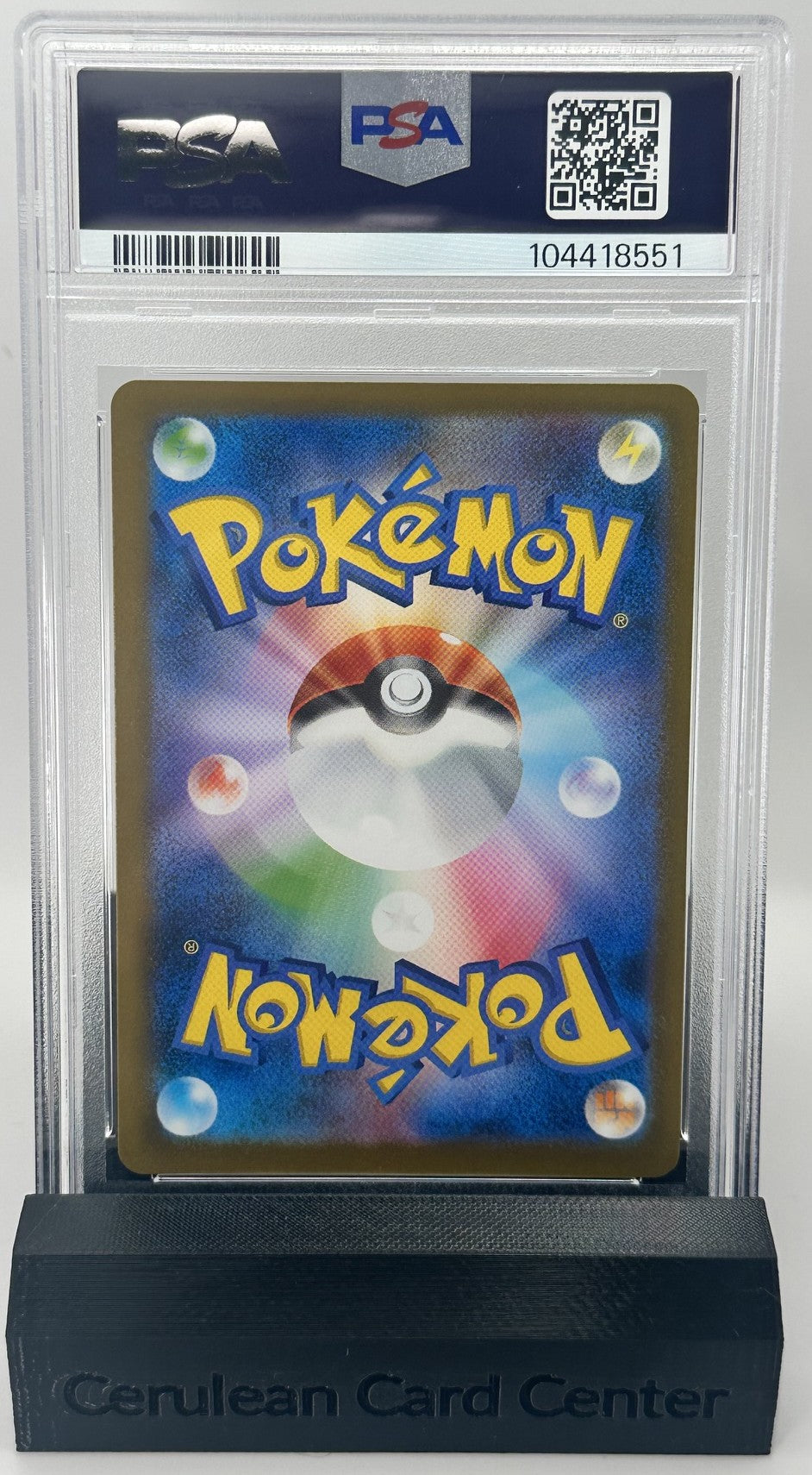 Back of Japanese Pokémon 151 Exeggutor 103/165 PSA 9 graded card