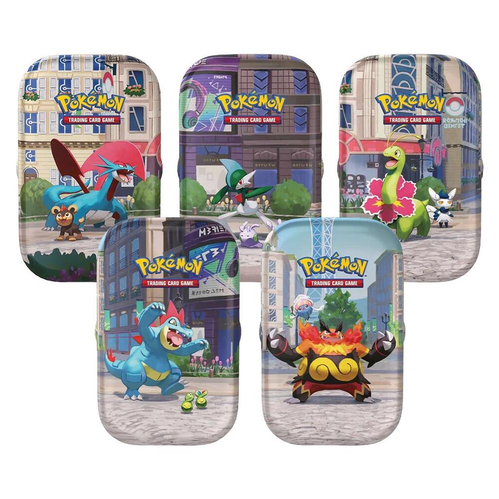 Pokémon Lumiose City Mini Tin with 2 Chaos Rising Booster Packs