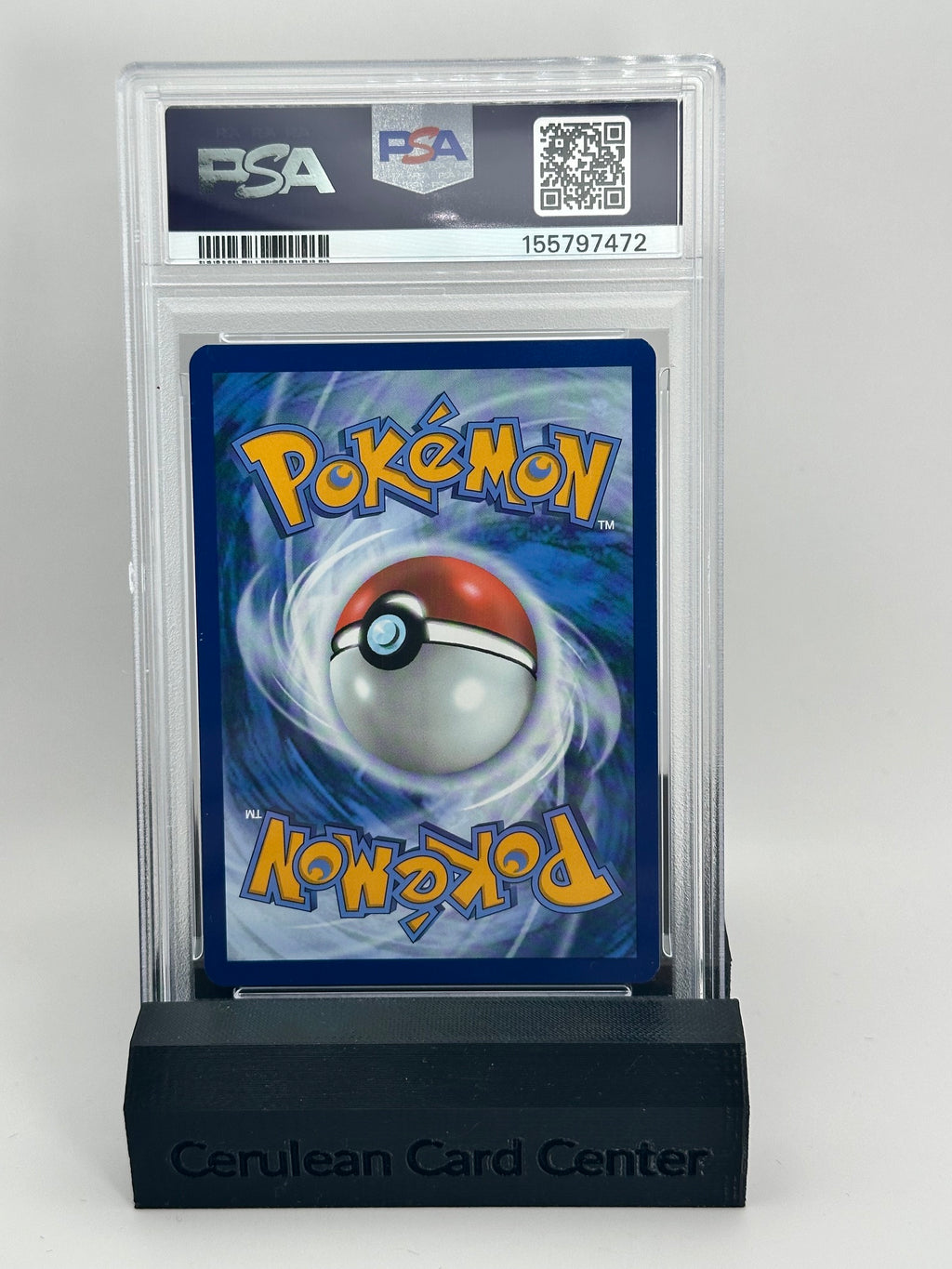 Back of Bulbasaur 133/132 Mega Evolution Stamped PSA 9 graded card