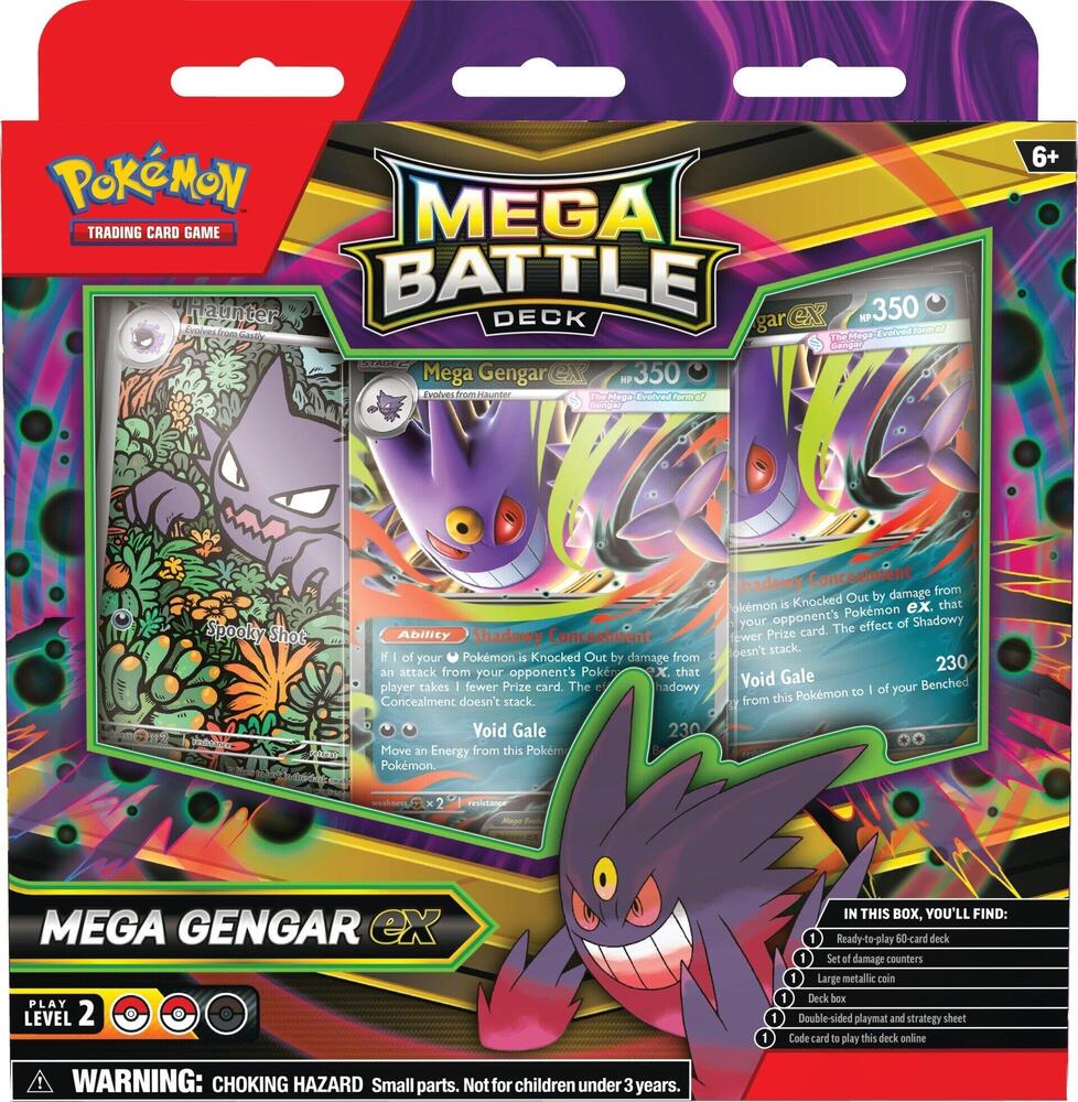 Pokémon TCG Mega Battle Deck Mega Gengar ex Ready-to-Play Deck