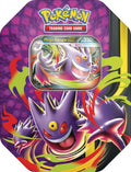 Pokémon TCG Mega Moonlit Tin Mega Gengar ex with 4 Booster Packs