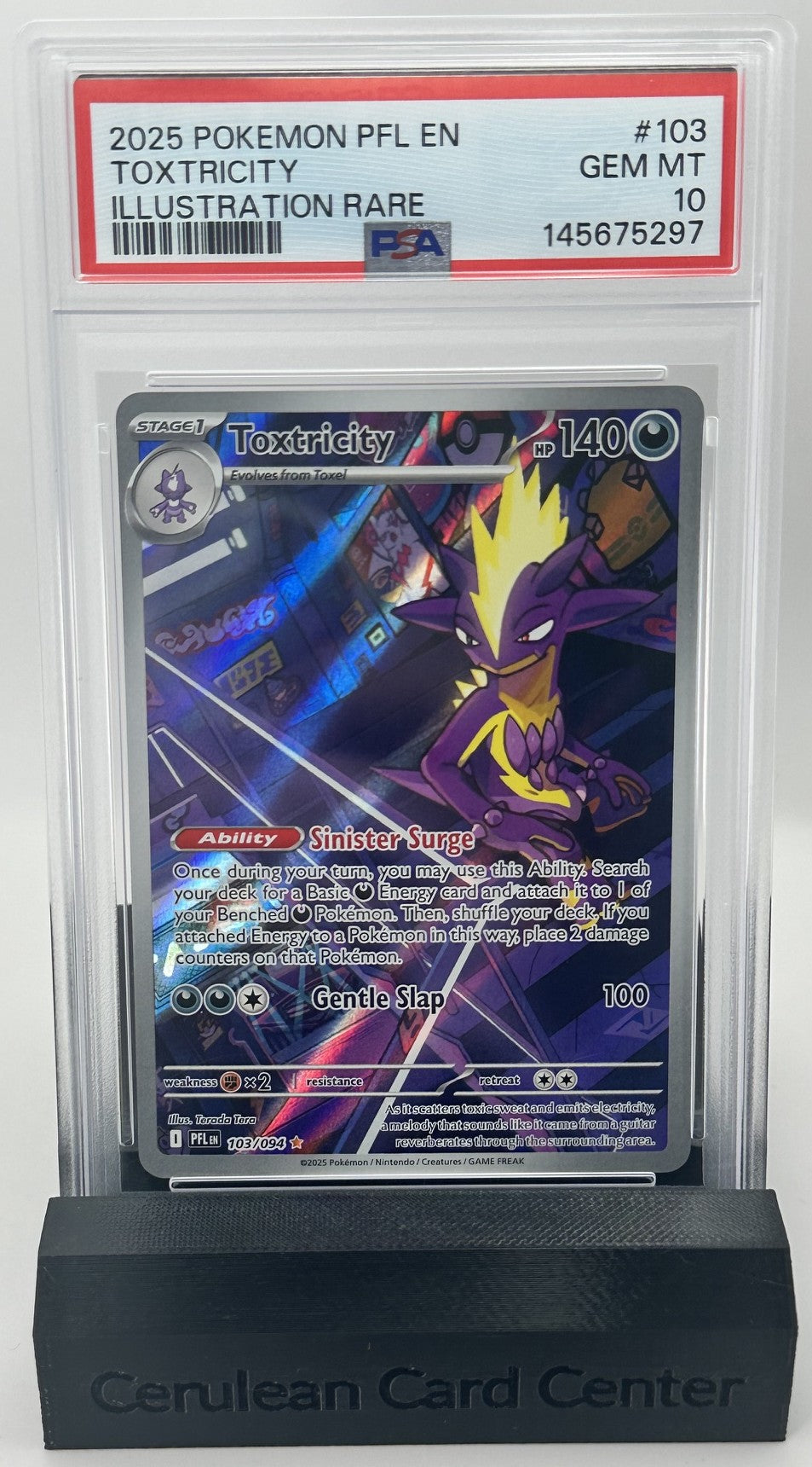 Pokémon Phantasmal Flames Toxtricity #103/094 PSA 10