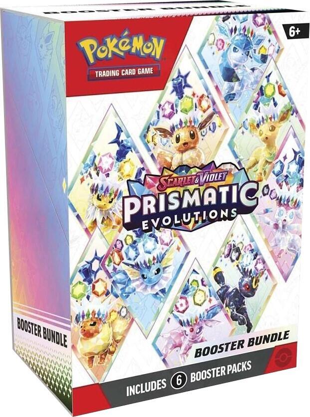 Pokémon TCG Prismatic Evolutions Booster Bundle with 6 Booster Packs