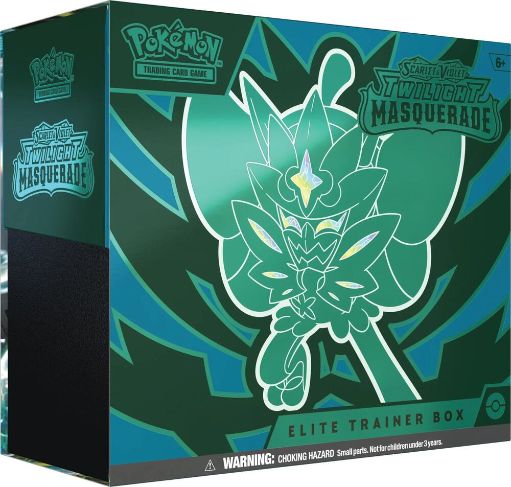 Pokémon TCG Twilight Masquerade Elite Trainer Box with 9 Booster Packs