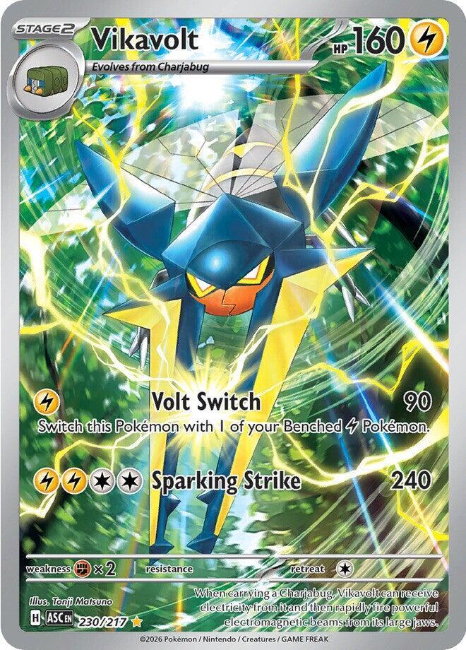 Pokémon Ascended Heroes Vikavolt 230/217 Illustration Rare