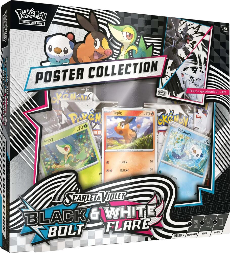 Pokémon TCG Black Bolt & White Flare Unova Poster Collection sealed box
